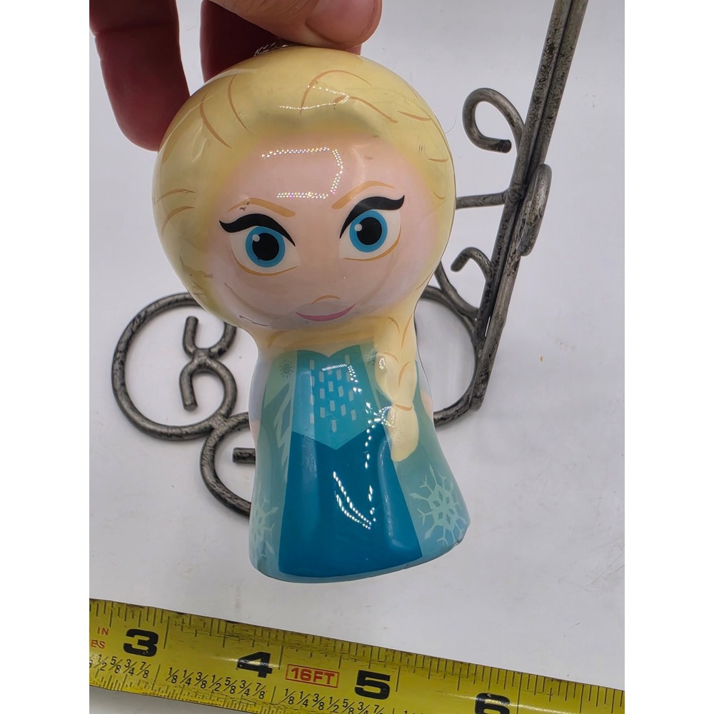 Disney Frozen Elsa Christmas Ornament Stylized Blue Gown Snowflake Design